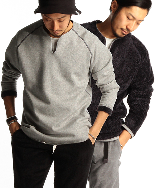 B:MING by BEAMS（ビーミングバイビームス）の「ビーミング by ビームス / ボアスリットネック（スウェット・メンズ・ホワイト/ライトグレー/グレー・SMALL/MEDIUM/LARGE/X-LARGE）」の2枚目の写真