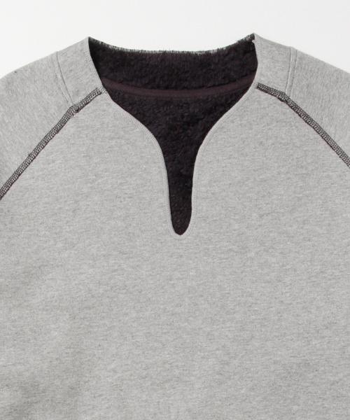 B:MING by BEAMS（ビーミングバイビームス）の「ビーミング by ビームス / ボアスリットネック（スウェット・メンズ・ホワイト/ライトグレー/グレー・SMALL/MEDIUM/LARGE/X-LARGE）」の8枚目の写真