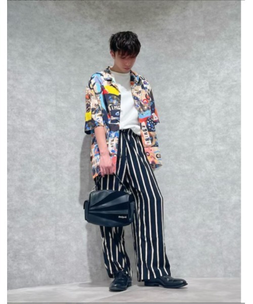 Desigual(デシグアル)の「コラージュ しなやかリゾートシャツ(シャツ/ブラウス・メンズ・ブルー・XL/L/M/XXL/S)」の4枚目の写真