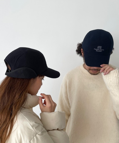 CANAL JEAN（キャナルジーン）の「El mar　フリースフライトキャップ（キャップ・レディース・ブラック/ネイビー・ONE SIZE）」の3枚目の写真