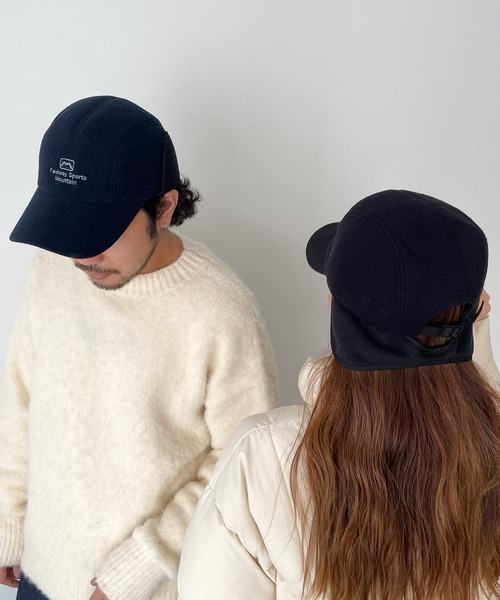 CANAL JEAN（キャナルジーン）の「El mar　フリースフライトキャップ（キャップ・レディース・ブラック/ネイビー・ONE SIZE）」の10枚目の写真