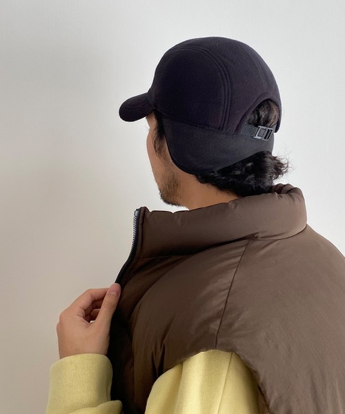 CANAL JEAN（キャナルジーン）の「El mar　フリースフライトキャップ（キャップ・レディース・ブラック/ネイビー・ONE SIZE）」の11枚目の写真