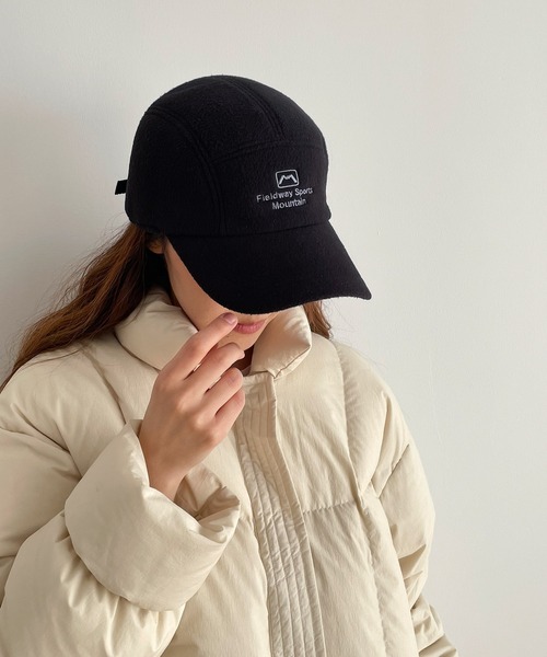 CANAL JEAN（キャナルジーン）の「El mar　フリースフライトキャップ（キャップ・レディース・ブラック/ネイビー・ONE SIZE）」の4枚目の写真