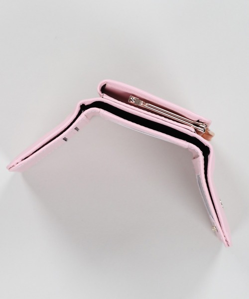 SPINNS（スピンズ）の「チェリーデザイン 合皮三つ折りミニウォレット