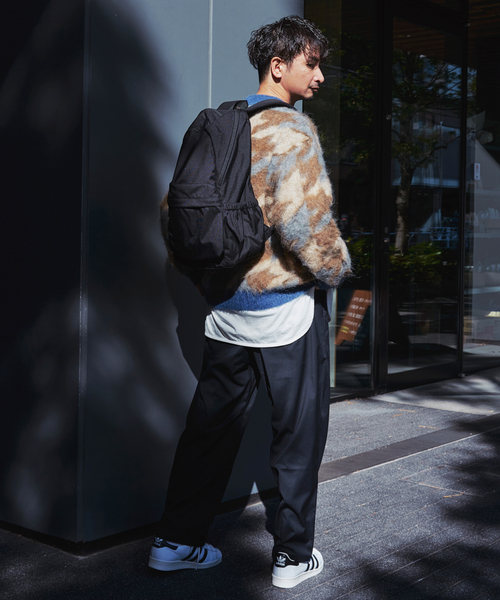 JOURNAL STANDARD relume（ジャーナルスタンダード　レリューム）の「CALIFORNIA シャギーパターン クルーネックニット（ニット/セーター・メンズ・サックスブルー/ベージュ系その他/ブラック・LARGE/MEDIUM）」の9枚目の写真