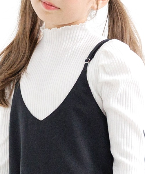 Bee des Bee（ビーデスビー）の「バックフリル オールインワンパンツ（サロペット/オーバーオール・キッズ・パープル/ブラック・100cm/110cm/120cm/130cm/140cm/150cm）」の7枚目の写真