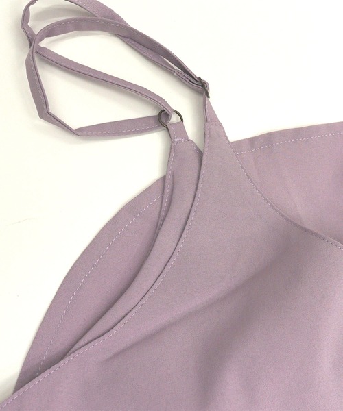 Bee des Bee（ビーデスビー）の「バックフリル オールインワンパンツ（サロペット/オーバーオール・キッズ・パープル/ブラック・100cm/110cm/120cm/130cm/140cm/150cm）」の3枚目の写真