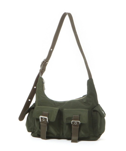 PAGEBOY(ページボーイ)の「ハトメダブルポケットBAG(ショルダーバッグ・レディース・ブラック/カーキ/グレー・FREE)」の19枚目の写真