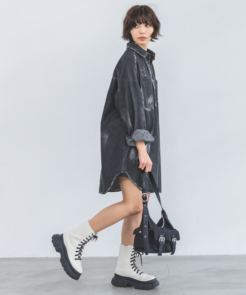 PAGEBOY(ページボーイ)の「ハトメダブルポケットBAG(ショルダーバッグ・レディース・ブラック/カーキ/グレー・FREE)」の11枚目の写真