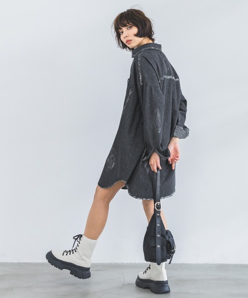 PAGEBOY(ページボーイ)の「ハトメダブルポケットBAG(ショルダーバッグ・レディース・ブラック/カーキ/グレー・FREE)」の13枚目の写真