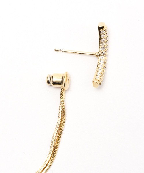 Andemiu(アンデミュウ)の「ジルコニアピアス 107191(ピアス(両耳用)・レディース・ゴールド・FREE)」の3枚目の写真