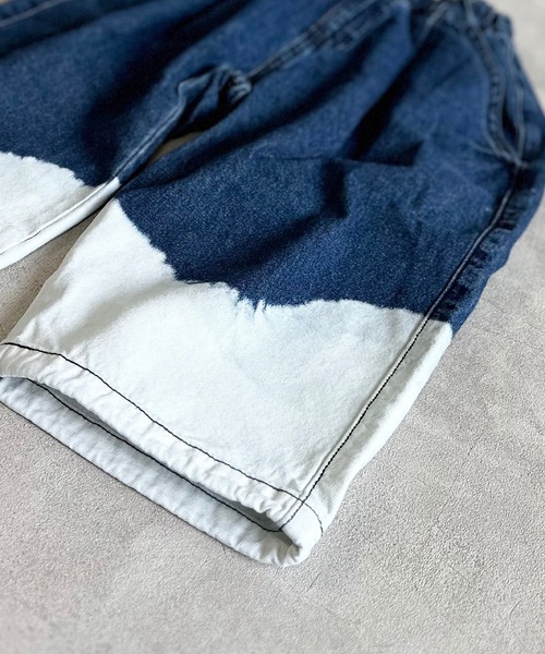 BIG FIELD（ビッグフィールド）の「デニムミリタリータックパンツ（90～150cm）（デニムパンツ・キッズ・ブルー・140/130/120/110/100/90/150）」の4枚目の写真