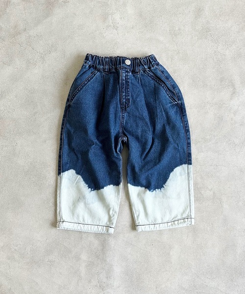 BIG FIELD（ビッグフィールド）の「デニムミリタリータックパンツ（90～150cm）（デニムパンツ・キッズ・ブルー・140/130/120/110/100/90/150）」の2枚目の写真