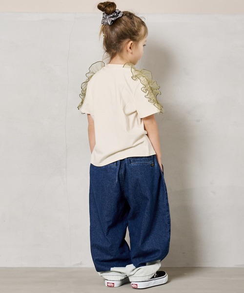 BIG FIELD（ビッグフィールド）の「デニムミリタリータックパンツ（90～150cm）（デニムパンツ・キッズ・ブルー・140/130/120/110/100/90/150）」の8枚目の写真