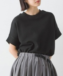 OMNES | リップルダブルフェイスワイドシルエット半袖プルオーバー(Tシャツ/カットソー)