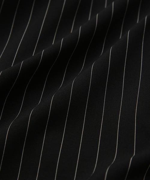 JUNRED（ジュンレッド）の「【 イージーケア 】 ダブルポケットストライプマキシシャツ（シャツ/ブラウス・メンズ・ブラック/オフホワイト/グレー・M/L/S）」の15枚目の写真