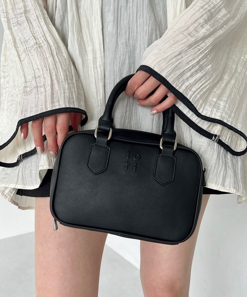 loti(ロティ)の「loti ロゴスクエアBAG(ハンドバッグ・レディース・ブラック/ベージュ/グリーン・ONE SIZE)」の13枚目の写真