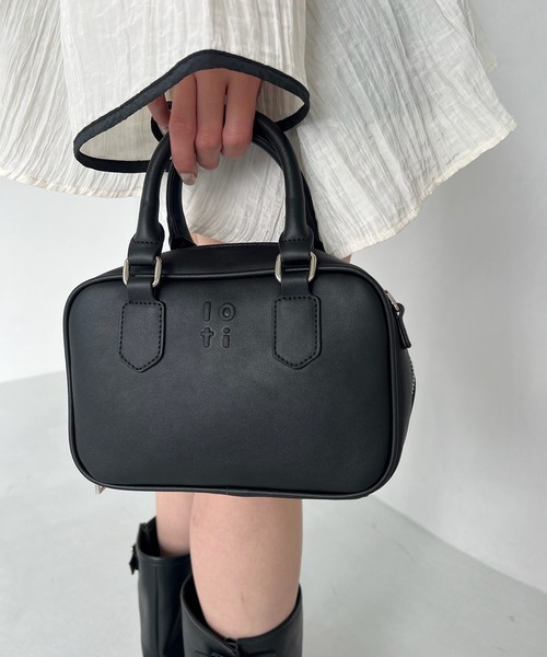 loti(ロティ)の「loti ロゴスクエアBAG(ハンドバッグ・レディース・ブラック/ベージュ/グリーン・ONE SIZE)」の17枚目の写真