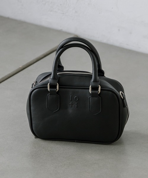 loti(ロティ)の「loti ロゴスクエアBAG(ハンドバッグ・レディース・ブラック/ベージュ/グリーン・ONE SIZE)」の11枚目の写真