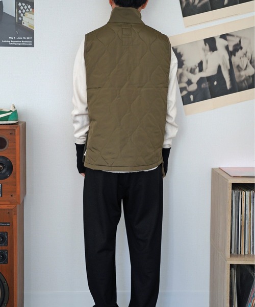 【TAION タイオン】ミリタリー リブハイネックWジップ ダウンベスト（ダウンベスト）｜TAION（タイオン）