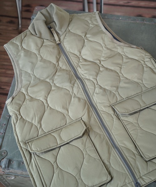 【TAION タイオン】ミリタリー リブハイネックWジップ ダウンベスト（ダウンベスト）｜TAION（タイオン）