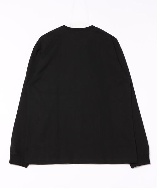ARCHIVER(アーカイバ)の「【69】【it】ミドルウェイト クルーネックポケット刺繍ロングスリーブ(Tシャツ/カットソー・レディース・ブラック/ホワイト/ライトイエロー・LARGE/MEDIUM)」の4枚目の写真