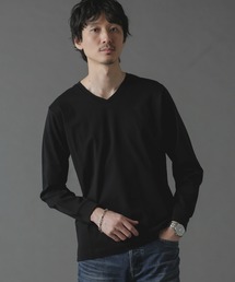 アンチスメルVネックTシャツ 長袖