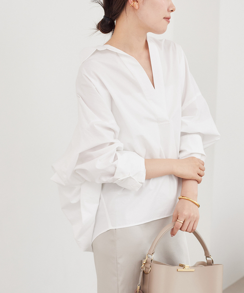 Plage プラージュ◆新品同様 R’IAM リアムフォルムスキッパーシャツ 追加》R'IAM フォルムスキッパーシャツ（シャツ／ブラウス）｜Plage
