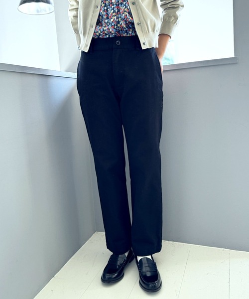 LA MARINE FRANCAISE（マリン フランセーズ）の「スタンダードテーパードパンツ（チノパンツ・レディース・オフホワイト/ベージュ/ブラック・2/1/0）」の3枚目の写真