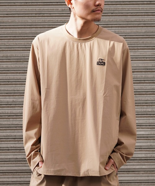 CHUMS(チャムス)の「CHUMS/チャムス ロンTEE ボックスシルエット ストレッチ 通気性 セットアップ対応 CH01-2343(Tシャツ/カットソー・メンズ・ブラック/オフホワイト/ベージュ・M/L/XL)」の2枚目の写真