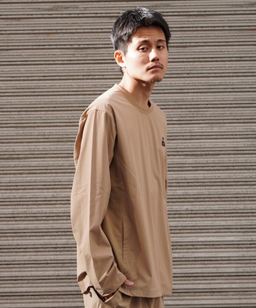 CHUMS(チャムス)の「CHUMS/チャムス ロンTEE ボックスシルエット ストレッチ 通気性 セットアップ対応 CH01-2343(Tシャツ/カットソー・メンズ・ブラック/オフホワイト/ベージュ・M/L/XL)」の16枚目の写真
