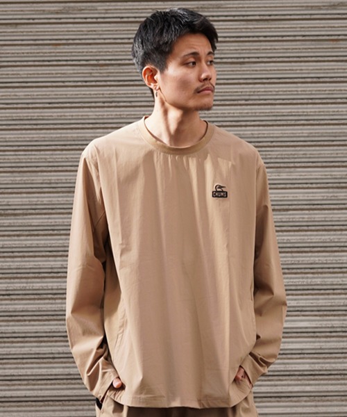 CHUMS(チャムス)の「CHUMS/チャムス ロンTEE ボックスシルエット ストレッチ 通気性 セットアップ対応 CH01-2343(Tシャツ/カットソー・メンズ・ブラック/オフホワイト/ベージュ・M/L/XL)」の15枚目の写真