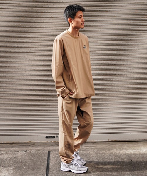 CHUMS(チャムス)の「CHUMS/チャムス ロンTEE ボックスシルエット ストレッチ 通気性 セットアップ対応 CH01-2343(Tシャツ/カットソー・メンズ・ブラック/オフホワイト/ベージュ・M/L/XL)」の22枚目の写真