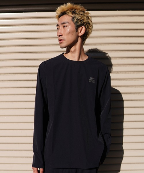 CHUMS(チャムス)の「CHUMS/チャムス ロンTEE ボックスシルエット ストレッチ 通気性 セットアップ対応 CH01-2343(Tシャツ/カットソー・メンズ・ブラック/オフホワイト/ベージュ・M/L/XL)」の9枚目の写真