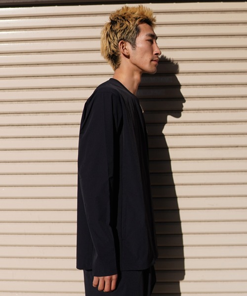CHUMS(チャムス)の「CHUMS/チャムス ロンTEE ボックスシルエット ストレッチ 通気性 セットアップ対応 CH01-2343(Tシャツ/カットソー・メンズ・ブラック/オフホワイト/ベージュ・M/L/XL)」の10枚目の写真