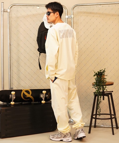 CHUMS(チャムス)の「CHUMS/チャムス ロンTEE ボックスシルエット ストレッチ 通気性 セットアップ対応 CH01-2343(Tシャツ/カットソー・メンズ・ブラック/オフホワイト/ベージュ・M/L/XL)」の7枚目の写真