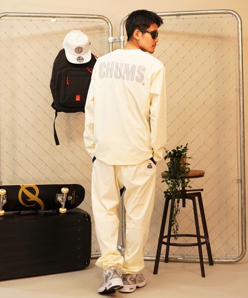CHUMS(チャムス)の「CHUMS/チャムス ロンTEE ボックスシルエット ストレッチ 通気性 セットアップ対応 CH01-2343(Tシャツ/カットソー・メンズ・ブラック/オフホワイト/ベージュ・M/L/XL)」の8枚目の写真