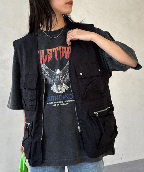 CPCM(シーピーシーエム)の「グロスワッシャーミリタリーベスト(ベスト・レディース・オフホワイト/ブラック・FREE)」の3枚目の写真