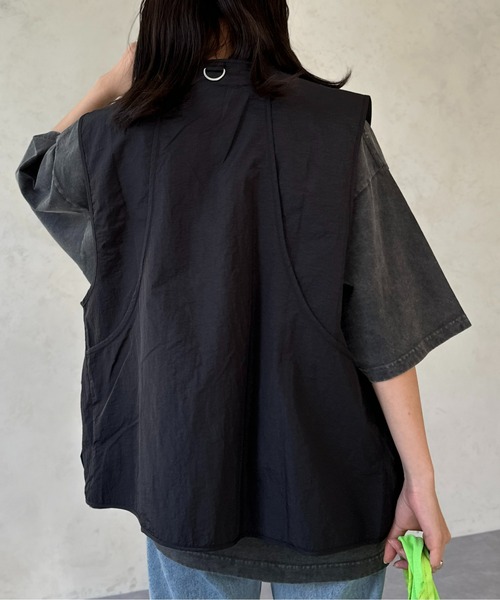 CPCM(シーピーシーエム)の「グロスワッシャーミリタリーベスト(ベスト・レディース・オフホワイト/ブラック・FREE)」の5枚目の写真