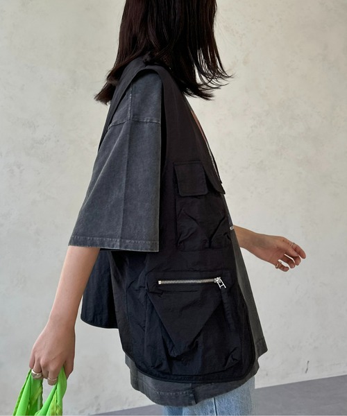 CPCM(シーピーシーエム)の「グロスワッシャーミリタリーベスト(ベスト・レディース・オフホワイト/ブラック・FREE)」の7枚目の写真