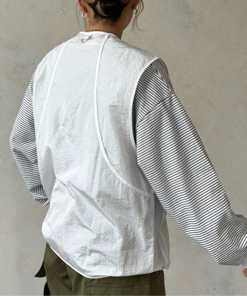 CPCM(シーピーシーエム)の「グロスワッシャーミリタリーベスト(ベスト・レディース・オフホワイト/ブラック・FREE)」の11枚目の写真