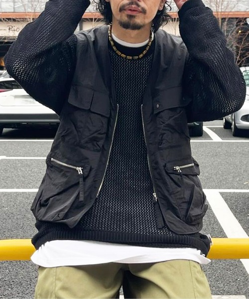 CPCM(シーピーシーエム)の「グロスワッシャーミリタリーベスト(ベスト・レディース・オフホワイト/ブラック・FREE)」の20枚目の写真