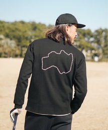 Fortune Island Golf（フォーチューンアイランドゴルフ）の「【Fortune Island Golf】Outline logo Mock Neck  L/S Tee/長袖モックネックゴルフウェアロンT（Tシャツ/カットソー）」