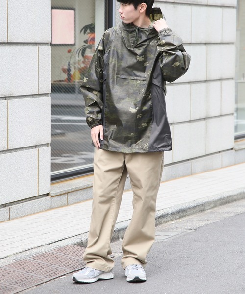 FORECAST（フォーキャスト）の「【FORECAST】超軽量リップストップ アノラックパーカー 撥水加工 2271（ナイロンジャケット・メンズ・グリーン/ネイビー/カモフラージュ・S/M/L/XL）」の4枚目の写真