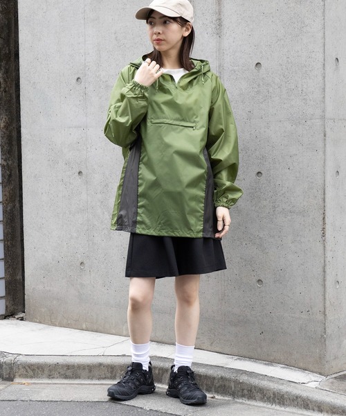 FORECAST（フォーキャスト）の「【FORECAST】超軽量リップストップ アノラックパーカー 撥水加工 2271（ナイロンジャケット・メンズ・グリーン/ネイビー/カモフラージュ・S/M/L/XL）」の18枚目の写真