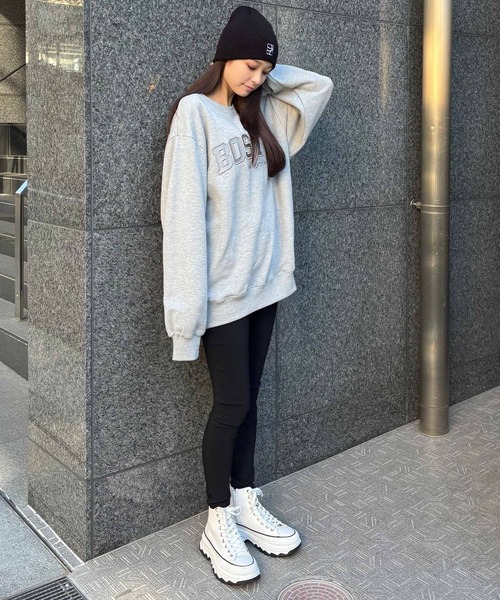 ENVYM（アンビー）の「カレッジロゴスウェット（スウェット・レディース・グレー/ブラック/ホワイト・FREE）」の10枚目の写真