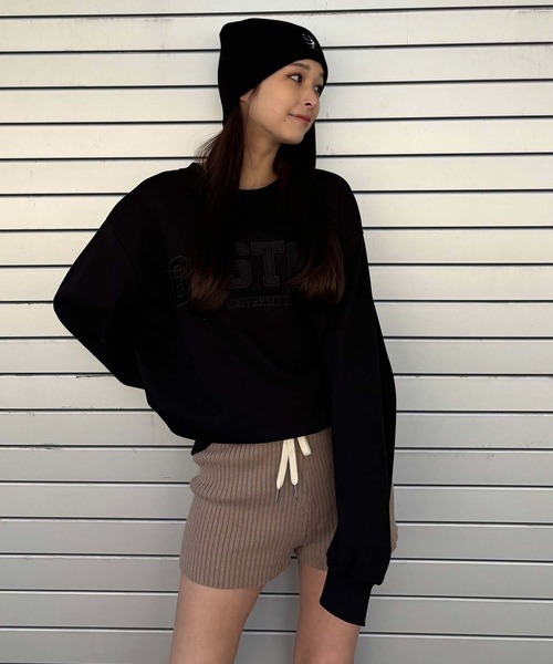 ENVYM（アンビー）の「カレッジロゴスウェット（スウェット・レディース・グレー/ブラック/ホワイト・FREE）」の19枚目の写真