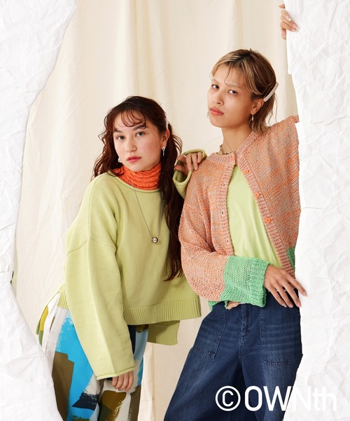 OWNth（オンス）の「ロングスリーブスタッズトップス（Tシャツ/カットソー・レディース・ブラック/グレー/ライトグリーン・P/R）」の12枚目の写真