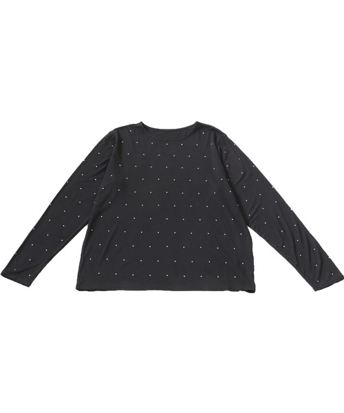 OWNth（オンス）の「ロングスリーブスタッズトップス（Tシャツ/カットソー・レディース・ブラック/グレー/ライトグリーン・P/R）」の14枚目の写真