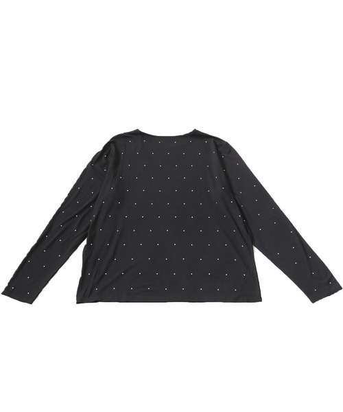 OWNth（オンス）の「ロングスリーブスタッズトップス（Tシャツ/カットソー・レディース・ブラック/グレー/ライトグリーン・P/R）」の15枚目の写真